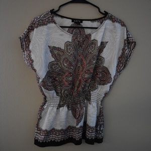 A. Byer paisley blouse, size medium